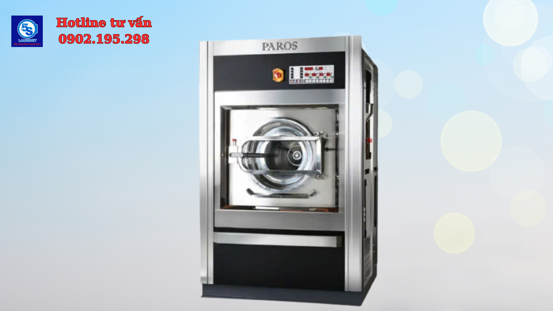 máy giặt sấy công nghiệp paros